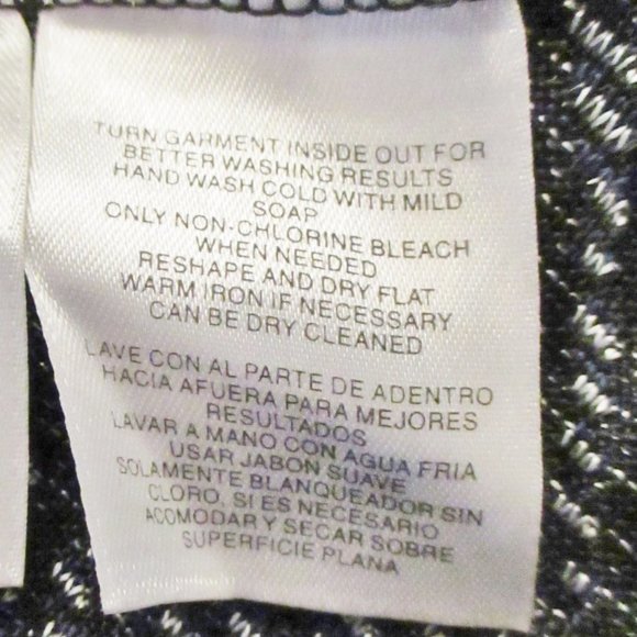 Jones New York Signature Woman Sleeveless Top, Draped Neck, Navy Blue, Size 1X - Picture 10 of 11